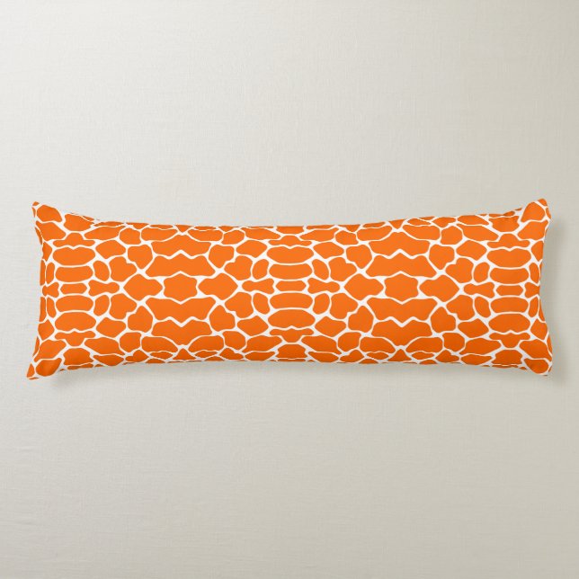 Tangerine Safari Giraffe Body Cushion (Front)