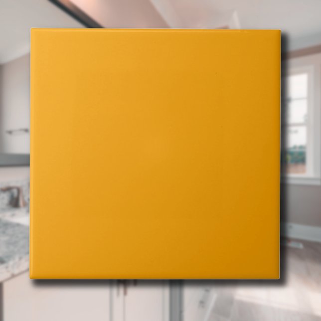 Tangerine Solid Colour | Classic | Elegant Tile (Creator Uploaded)