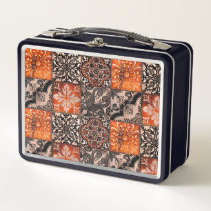 Tangerine Tile Metal Lunch Box