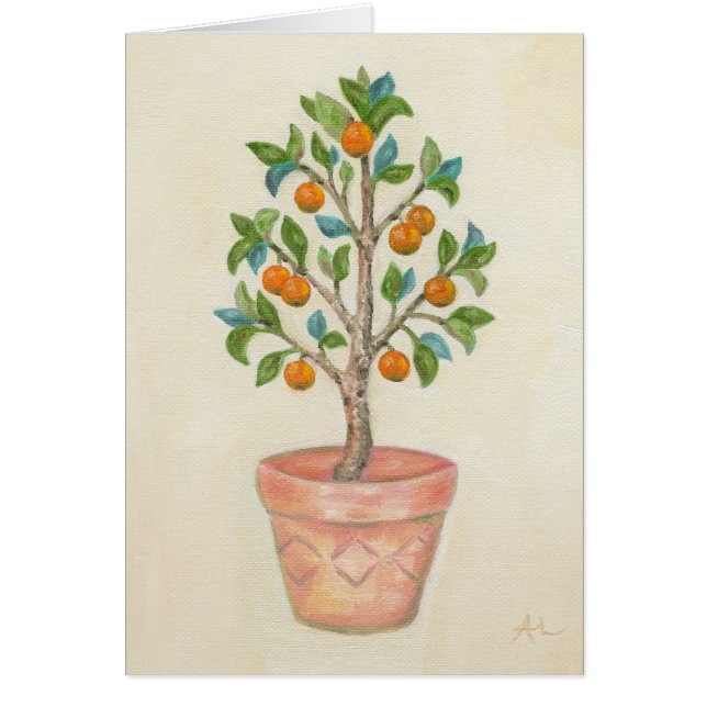 Tangerine Tree card (Front)