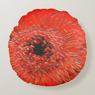 Tangerine Twist Round Cushion