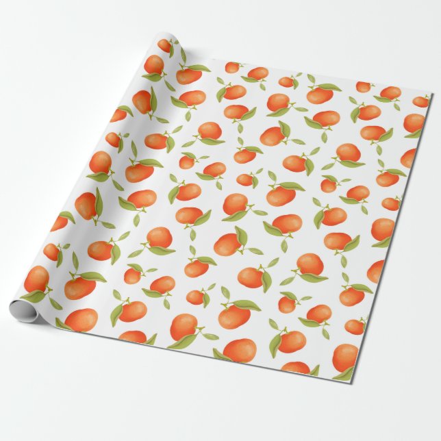 Tangerines 2 Wrapping Paper (Unrolled)