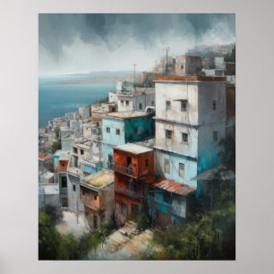 Tangier Morocco Painting Art Print Poster