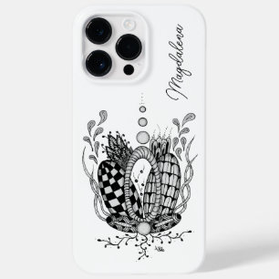 Tangle Art: Florales Design mit geometrischen Form Case-Mate iPhone 14 Pro Max Case