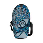 Tangle in Blue Mini Messenger Bag