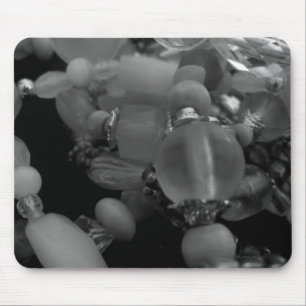 "Tangled Bangles" (black & white) Mouse Pad