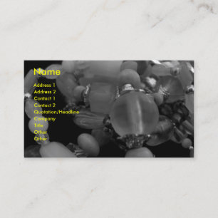 "Tangled Bangles In Black" and White Business Card