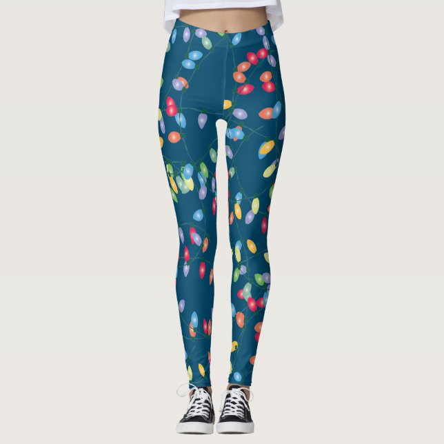 Tangled Christmas Lights Leggings (Front)