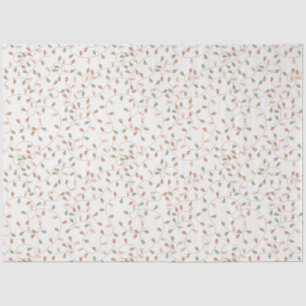 Tangled Coloured Christmas Lights White Christmas Tissue Paper