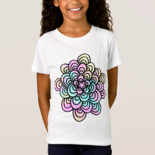 Tangled Flower Design Girls Shirt