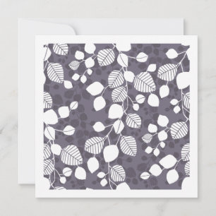 Tangled Foliage Canopy Botanicals deep lavender  Card