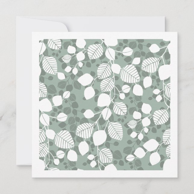 Tangled Foliage Canopy Botanicals Soft Sage Card (Front)