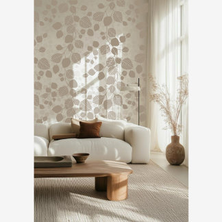 Tangled Foliage Canopy Soft Modern Botanical Wallpaper