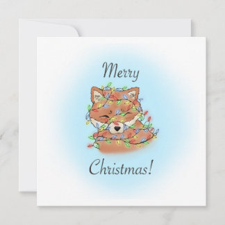 Tangled Fox Holiday Card
