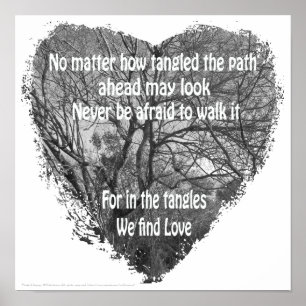 Tangled heart poster