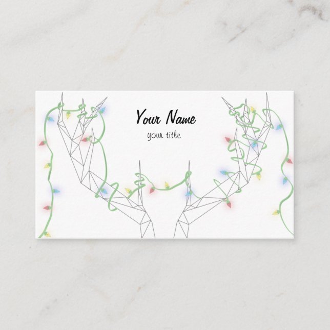 Tangled in the Holiday Lights Business Card (Front)