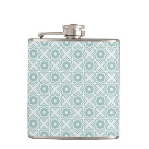 Tangled Lattice Pattern Hip Flask