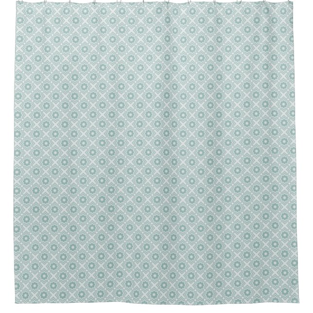 Tangled Lattice Pattern Shower Curtain (Front)