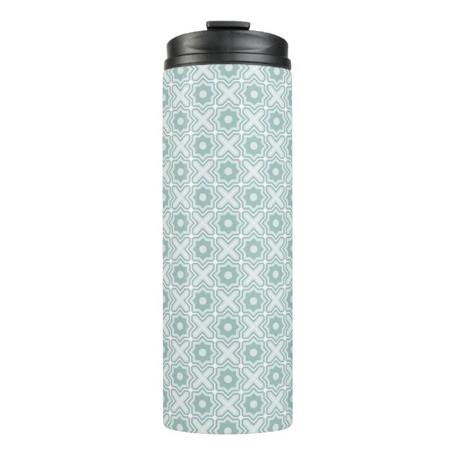 Tangled Lattice Pattern Thermal Tumbler (Front)