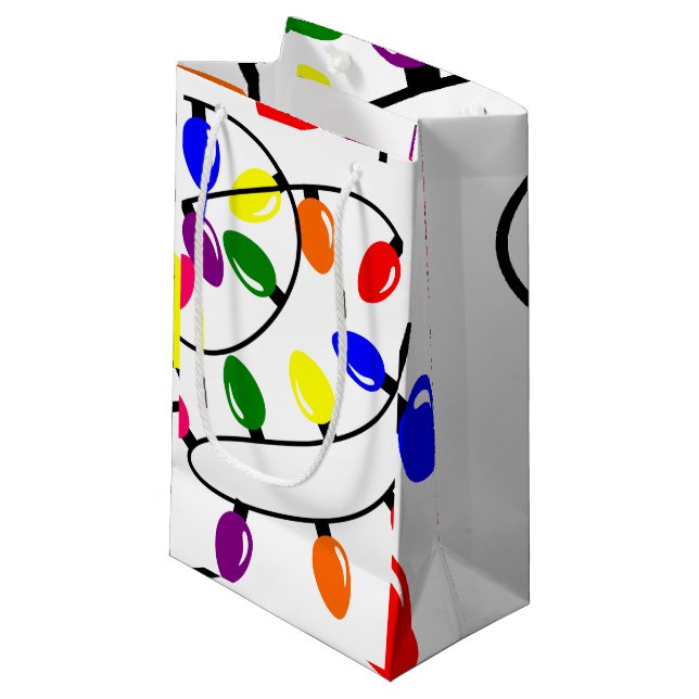 Tangled Lights Small Gift Bag (Front Angled)
