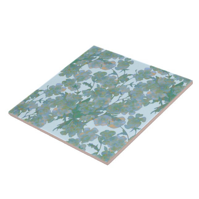Tangled Moonlit Buttercups Tile (Side)
