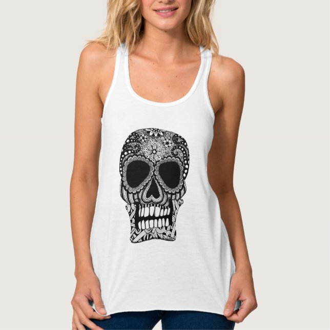 Tangled Skull Tank Top (Front)