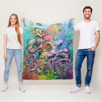 Tangled Tentacles Fleece Blanket