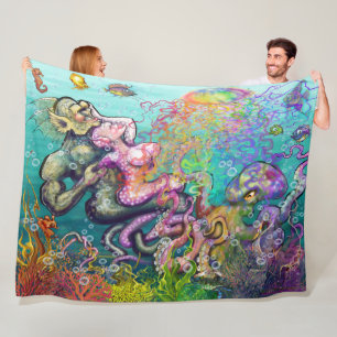 Tangled Tentacles Fleece Blanket