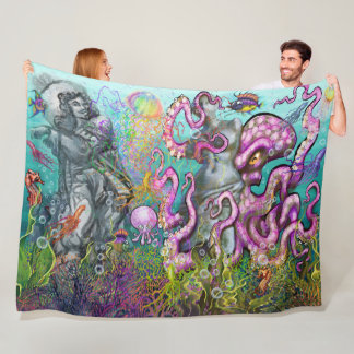 Tangled Tentacles Fleece Blanket