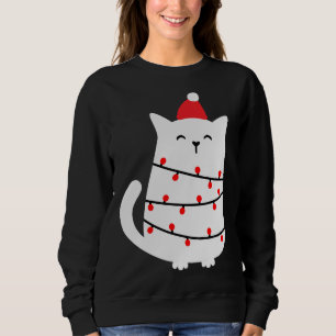 Tangled Up In Christmas Tree Lights Xmas Costume S Sweatshirt