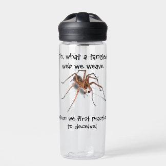 TANGLED WEB OF LIES WATER BOTTLE