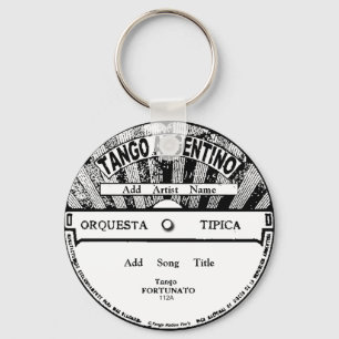 Tango Argentino Record Key Chain