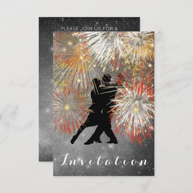 Tango Ball Carnival  Dance Party Invitation (Front/Back)