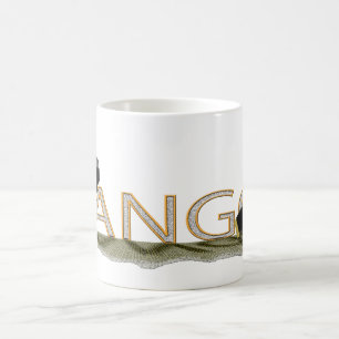 Tango bandoneon and hat large coffee mug