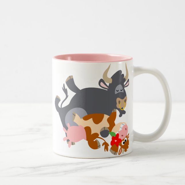 Tango!! (cartoon bull and cow) Mug (Right)