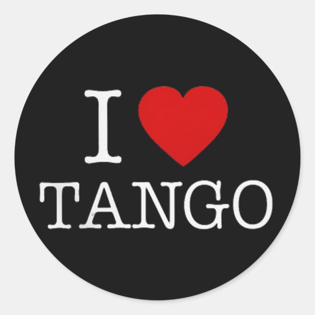 TANGO CLASSIC ROUND STICKER (Front)