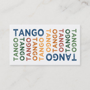 Tango Cute Colourful Business Card
