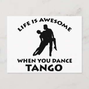 Tango dance Designs Postcard