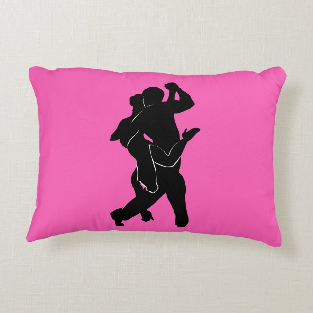 Tango Dancers Accent Pillow - Choose Colours (Back)