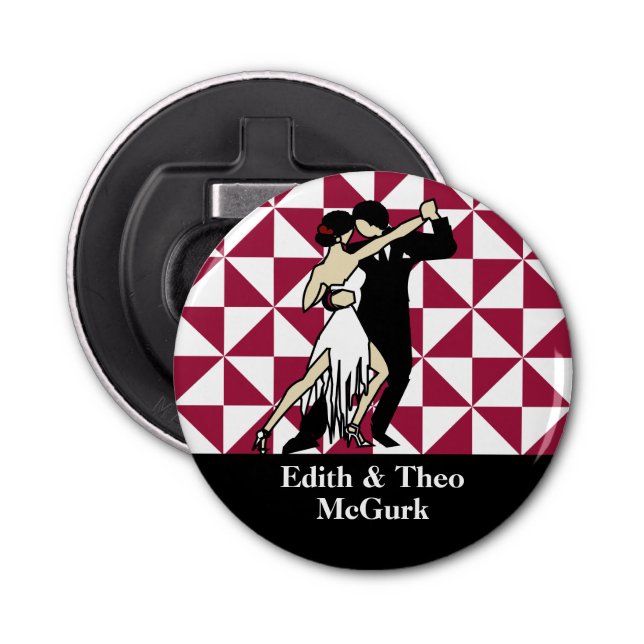 Tango Dancers Bottle Opener (Front)