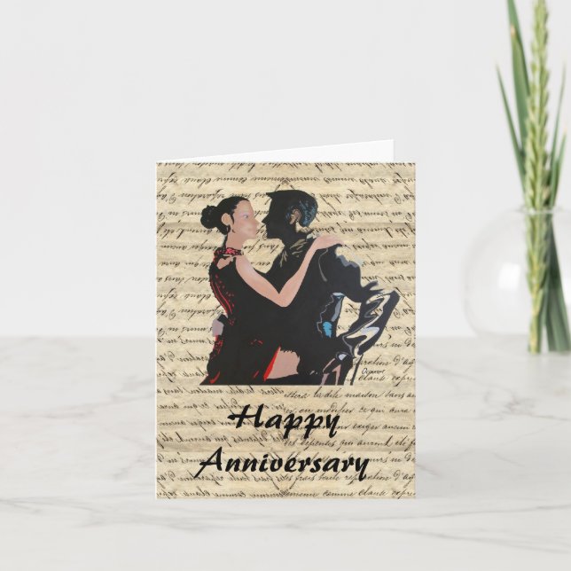 Tango dancers card (Front)