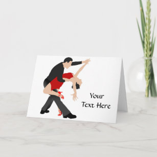 Tango Dancers (customised) Card