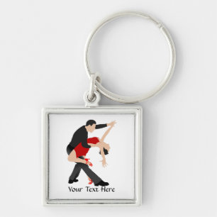 Tango Dancers (customised) Key Ring