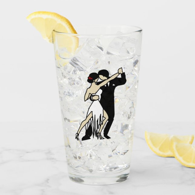 Tango Dancers Glass (Front Ice)