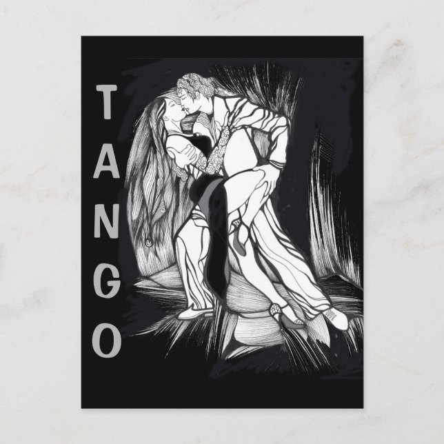 Tango Dancers Postcard (Front)