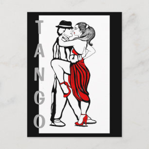 Tango Dancers Postcard
