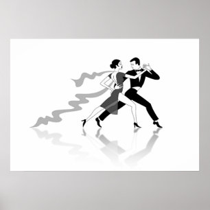 Tango Dancers Poster