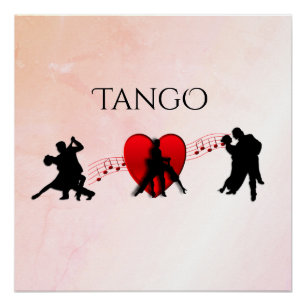 Tango Dancers Poster
