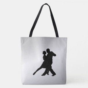 Tango Dancers Silhouette 2 Tote Bag