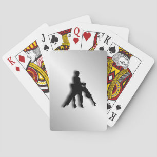Tango Dancers Silhouette Playing Cards